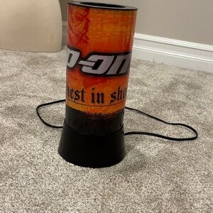 SNAP- ON Vibrant Orange and Black Home Accent Lamp